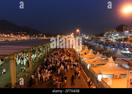 tentes hajj mina Banque D'Images