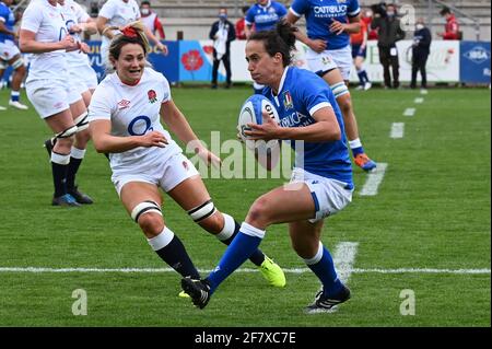 Parme, Italie. 10 avril 2021. Italie contre Angleterre, Rugby six Nations match à Parme, Italie, avril 10 2021 crédit: Agence de photo indépendante/Alamy Live News Banque D'Images