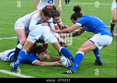 Parme, Italie. 10 avril 2021. Italie contre Angleterre, Rugby six Nations match à Parme, Italie, avril 10 2021 crédit: Agence de photo indépendante/Alamy Live News Banque D'Images