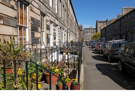 Cumberland Street, Edinburgh New Town Streets, Upmarket Housing, Édimbourg, Écosse Banque D'Images