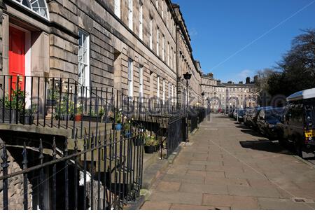 Drummond place, Edinburgh New Town Streets, Upmarket Housing, Édimbourg, Écosse Banque D'Images