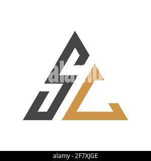 Modèle vectoriel de logo de lettre SL initial. Motif lettre LS abstrait créatif. Logo LS avec lettre liée. Illustration de Vecteur