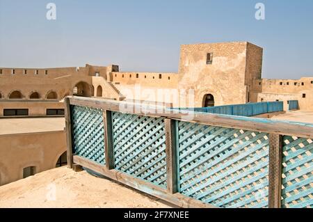 A l'intérieur de la forteresse médiavale qui sert aujourd'hui de musée archéologique de Sousse, en Tunisie Banque D'Images