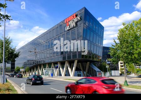 DEU, Deutschland, Nordrhein-Westfalen, Ruhrgebiet, Essen, 14.08.2019: DAS neue Hauptquartier der Funke Mediengruppe à Essen an einem Donnerstastastastagmi Banque D'Images