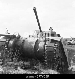Chars de combat moyens du type de RAM II pendant un exercice. Banque D'Images