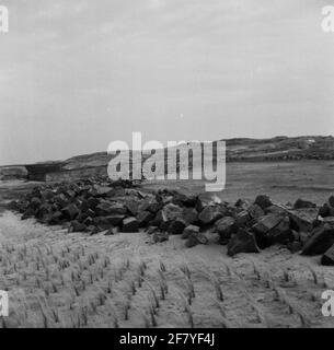 Bunkers allemands de la Seconde Guerre mondiale dans les dunes à Julianadorp / Den Helder. Ces bunkers faisaient partie du mur atlantique allemand. Banque D'Images