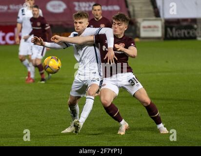 Scottish Championship - Heart of Midlothian / Alloa Athletic. Tynecastle Park, Édimbourg, Midlothian, Royaume-Uni. 23/01/2021 les cœurs jouent l'hôte d'Alloa Athlet Banque D'Images