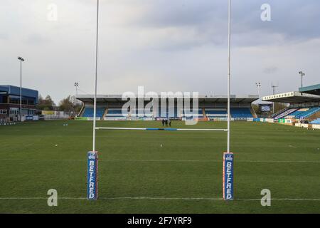 Featherstone, Royaume-Uni. 10 avril 2021. Une vue générale du Millennium Stadium avant le lancement à Featherstone, au Royaume-Uni, le 4/10/2021. (Photo de Mark Cosgrove/News Images/Sipa USA) crédit: SIPA USA/Alay Live News Banque D'Images