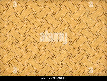 Papier peint jaune abstrait vintage avec carreaux ou parquet Banque D'Images