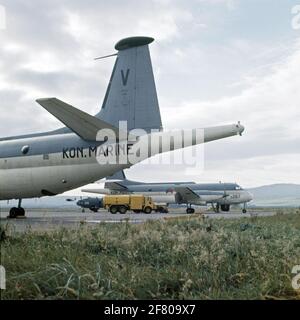 Deux patrouilles maritimes Breguet BR1150 Atlantique (SP-13A) ont été cédues (1969-1984), y compris le 257 (1971-1973), à Marineliegkamp Valkenburg. Banque D'Images