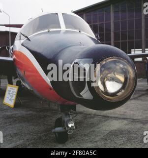 HFB (Hamburger Flugzeug Bau) 320 Hansa Jet, converti en appareil de mesure du Service national de l'aviation / RijksvaartSchool à Eelde. Banque D'Images