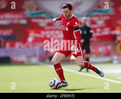 Liverpool, Angleterre, le 10 avril 2021. Andrew Robertson de Liverpool lors du match de la Premier League à Anfield, Liverpool. Crédit photo à lire: Darren Staples / Sportimage crédit: Sportimage / Alay Live News Banque D'Images