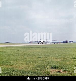 Un FLOP de patrouille maritime BREGUET BR1150 ATLANTIQUE (SP-13A) (1969-1984) sur le Startaan de Marineliegkamp Valkenburg. Banque D'Images