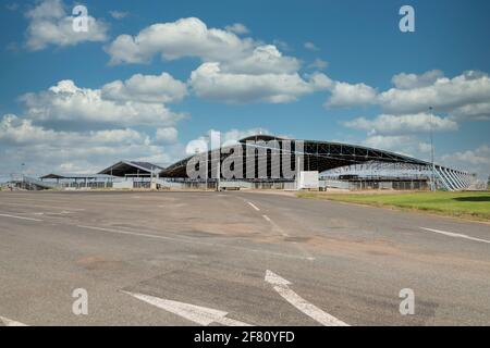 Les parcs de vente du Central West Livestock Exchange près de Forbes in Région Nouvelle-Galles du Sud en Australie Banque D'Images