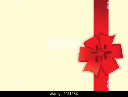 Magnifique noeud rouge, noeud rouge ruban décoratif icône isolée. Illustration de Vecteur