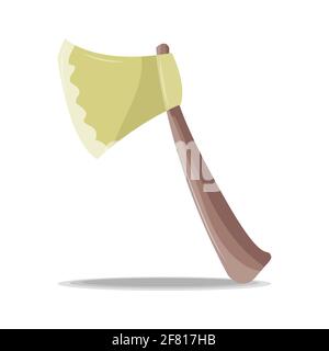 Outils de jardinage AX illustration isolée sur fond blanc Illustration de Vecteur