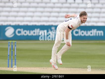 Chelmsford, Royaume-Uni. 10 avril 2021. CHELMSFORD ANGLETERRE - AVRIL 10: Simon Cook d'Essex pendant LV Insurance County Championship Group 1 jour 3 de quatre entre Essex CCC et Worcestershire CCC au terrain du comté de Cloudfm le 10 avril 2021 à Chelmsford, Angleterre crédit: Action Foto Sport/Alamy Live News Banque D'Images