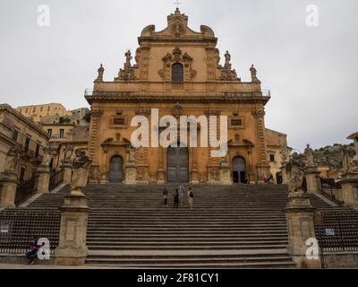 Chiesa di San Pietro, Modica Banque D'Images