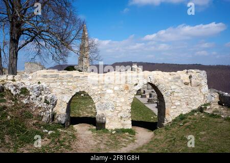 Photo des ruines du château de Hohenurach à Bad, Allemagne Banque D'Images