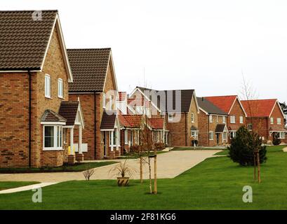 Bennett Homes, nouvelles maisons, nouvelle construction, parc St. Edmunds, Hunstanton, Norfolk, Angleterre Banque D'Images