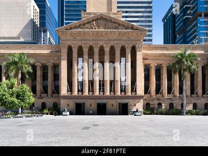 10 avril 202, Brisbane, Queensland, Australie : hôtel de ville sur la place King George de Brisbane Banque D'Images