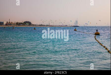 Une des plages de Dubaï Banque D'Images