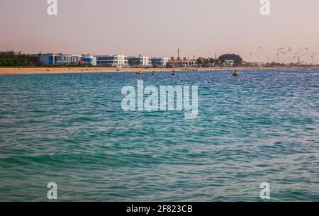 Une des plages de Dubaï Banque D'Images