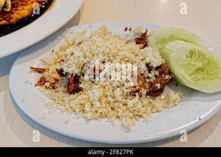 Poulet frit, Ayam Goreng Krems, Tarditional Food, Jakarta, Indonésie Banque D'Images