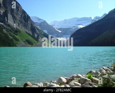 Lake Louise, Canadian Rockies Banque D'Images