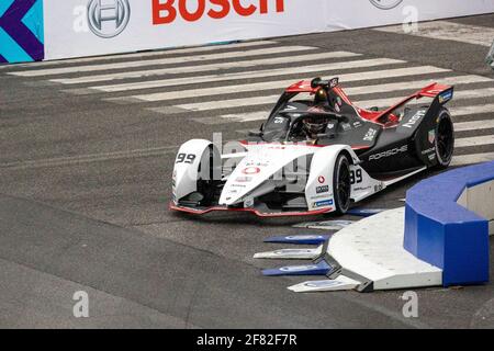 04/11/2021, Rome, Circuito di Roma, ABB Formule E WM Rome: Formation, # 99 Pascal Wehrlein (GER), Team Tag Heuer Porsche (Suisse/Croatie OUT) Banque D'Images