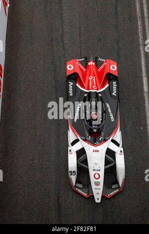 04/11/2021, Rome, Circuito di Roma, ABB Formule E WM Rome: Formation, # 99 Pascal Wehrlein (GER), Team Tag Heuer Porsche (Suisse/Croatie OUT) Banque D'Images