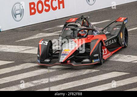 04/11/2021, Rome, Circuito di Roma, ABB Formula E WM Rome: Training, # 23 Sébastien Buemi (SUI), Team Nissan e.dams (Suisse/Croatie OUT) Banque D'Images