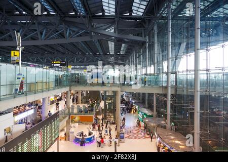 Bangkok, Thaïlande – 25. Janvier 2018 : terminal de l'aéroport Bangkok-Suvarnabhumi (BKK) en Thaïlande. Banque D'Images