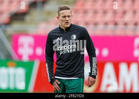 UTRECHT, PAYS-BAS - AVRIL 11: Jens Toornstra de Feyenoord pendant le match néerlandais Eredivisie entre le FC Utrecht et Feyenoord à Stadion Galgenwaard Banque D'Images