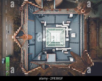 Bibliothèque de la ville de Malmö au printemps à Skåne, en Suède Banque D'Images