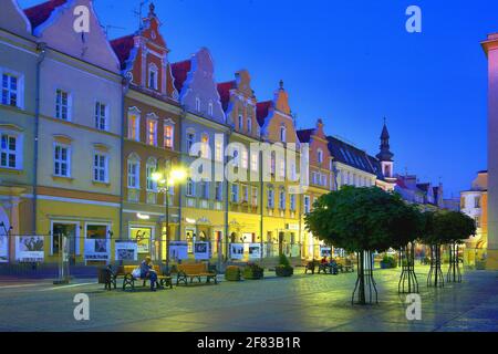 Pologne, Opole, Marketplace, Opole voïvodeship. Banque D'Images