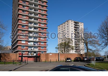 Martello court, Muirhouse et Pennywell Tower Blocks, Édimbourg, Écosse Banque D'Images