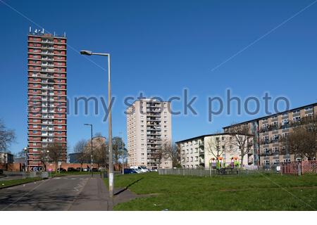 Martello court, Muirhouse et Pennywell Tower Blocks, Édimbourg, Écosse Banque D'Images