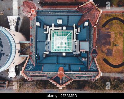 Bibliothèque de la ville de Malmö au printemps à Skåne, en Suède Banque D'Images