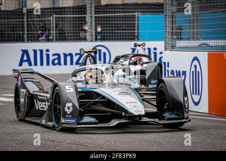 05 Vandoorne Stoffel (bel), Mercedes-Benz EQ Formula E Team, Mercedes-Benz EQ Silver Arrow 02, action pendant l'ePrix de Rome 2021, 4e manche du Championnat du monde de Formule E 2020-21, sur le circuit Cittadino dell'EUR du 9 au 11 avril, à Rome, Italie - photo François Flamand / DPPI Banque D'Images