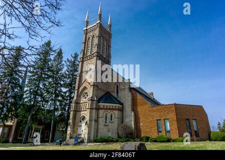 Église presbytérienne de Richmond Hill, Ontario, Canada - construite en 1880. Banque D'Images