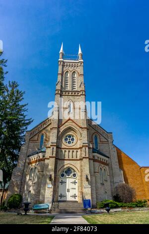 Église presbytérienne de Richmond Hill, Ontario, Canada - construite en 1880. Banque D'Images