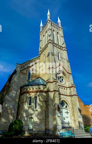 Église presbytérienne de Richmond Hill, Ontario, Canada - construite en 1880. Banque D'Images