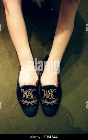 Une paire de chaussures Sir Winston Churchill est mise aux enchères Sothebys Banque D'Images