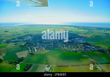 Den Burg, Île de Texel, Hollande-du-Nord, pays-Bas Banque D'Images