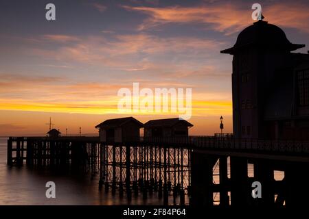 Penarth Pier, près de Cardiff, Vale of Glamourgan, pays de Galles, Royaume-Uni Banque D'Images