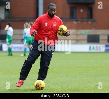 Londres, Royaume-Uni. 11 avril 2021. LONDRES, ANGLETERRE - AVRIL 11 : Robin Letty lors de la Vitality Women's FA Cup troisième tour correct entre Leyton Orient Women et Chichester & Selsey Ladies au Breyer Group Stadium, Brisbane Road, Londres le 11 avril 2021 crédit : action Foto Sport/Alay Live News Banque D'Images