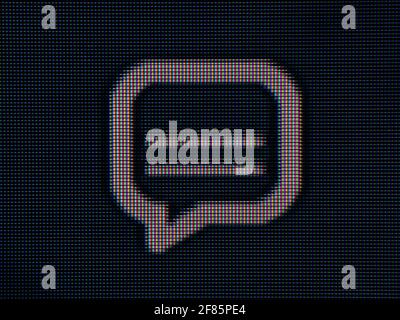 LED RVB smd couleur formant une icône de sous-titrage. Banque D'Images