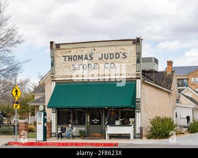 Utah, 15 MARS 2021 - vue extérieure de l'ancien magasin Thomas Judd Banque D'Images