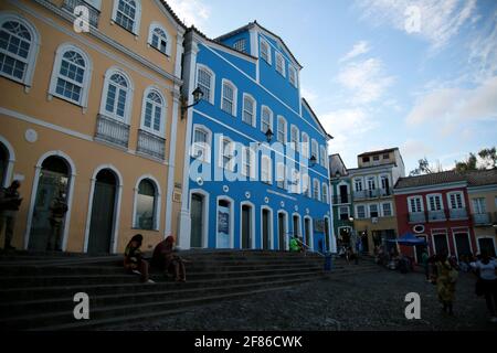 salvador, bahia, brésil - 16 décembre 2020: Vue de Largo do Pelourinho, dans le centre historique de la ville de Salvador. *** Légende locale *** Banque D'Images